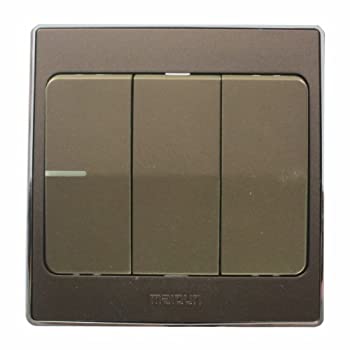 maidun邁頓三位雙路大蹺板夜光開關(guān)81023y ah hl 珠光暗紅 黑藍(lán)